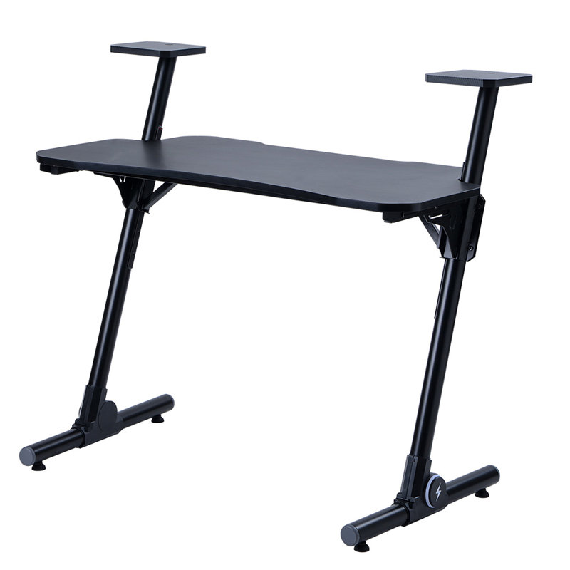 Inbox Zero Height Adjustable Gaming Desk Wayfair
